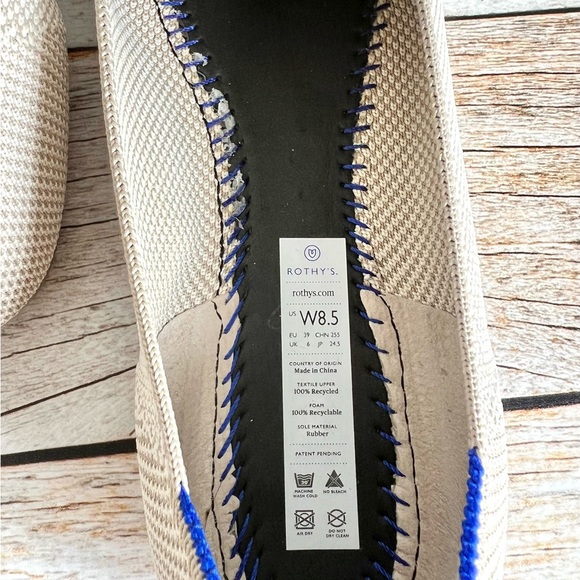 Rothy’s Linen Double Stitch Loafers, Size 8.5 - Picture 12 of 14